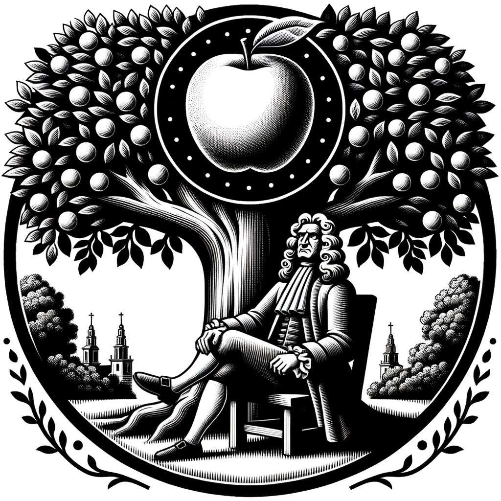the discovery of gravity, brand mark